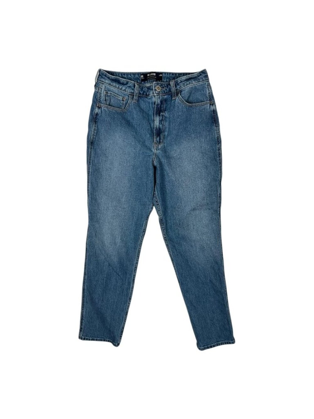 Hollister Jeans Women's 10 R Blue Ultra High-Rise Mom Vintage Stretch Denim
